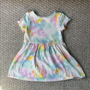 Colorful Tie-Dye Kids Dress